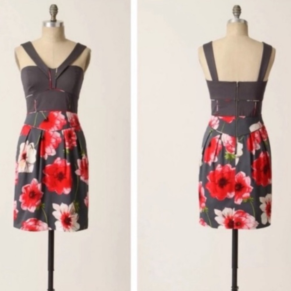 ANTHROPOLOGIE fitted dress 0